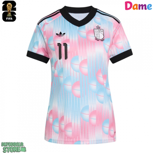 Belgien Jeremy Doku #11 Replika Udebanetrøje Dame VM 2026 Kortærmet